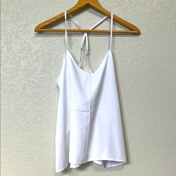 Hollister Tank Top Blouse White Size Medium - Picture 1 of 9